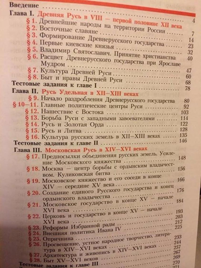 ОГЛАВЛЕНИЕ НОВОГО УЧЕБНИКА иСТОРИИ РОССИИ БЕЗ &amp;quot;КИЕВСКОЙ РУСИ&amp;quot;.