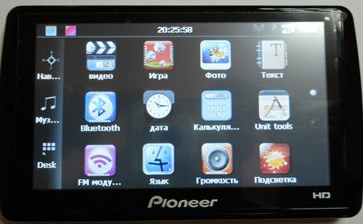 GPS навигатор Pioneer 5941 HD с 5&amp;quot; TFT экраном и Разрешением: 800х480 С Bluetooth