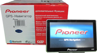 GPS навигатор Pioneer 5991 HD с 5&amp;quot; TFT экраном и Разрешением: 800х480 С Bluetooth
